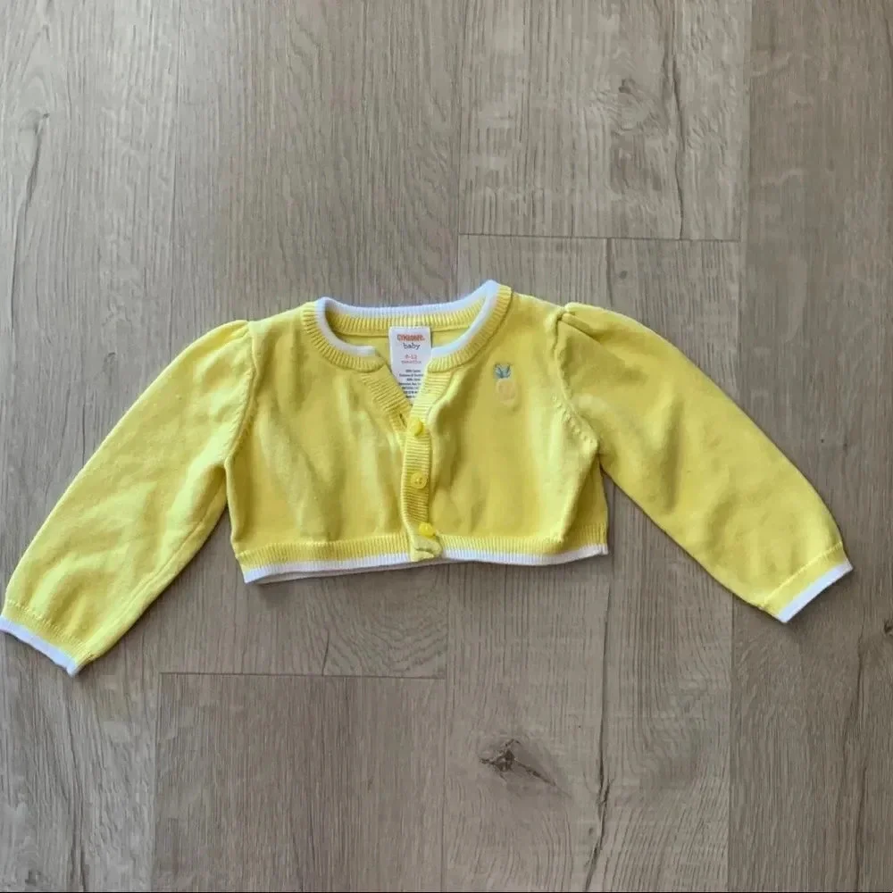 GYMBOREE | Yellow | PINEAPPLE CROP CARDIGAN